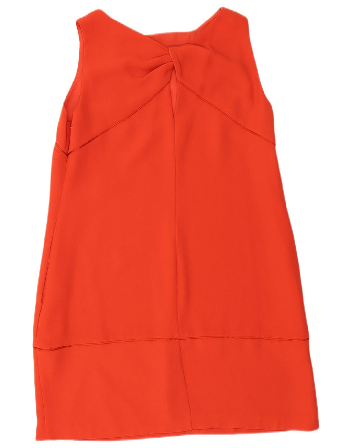 Coast Womens Sleeveless Shift Dress UK 16 Large Orange Polyester