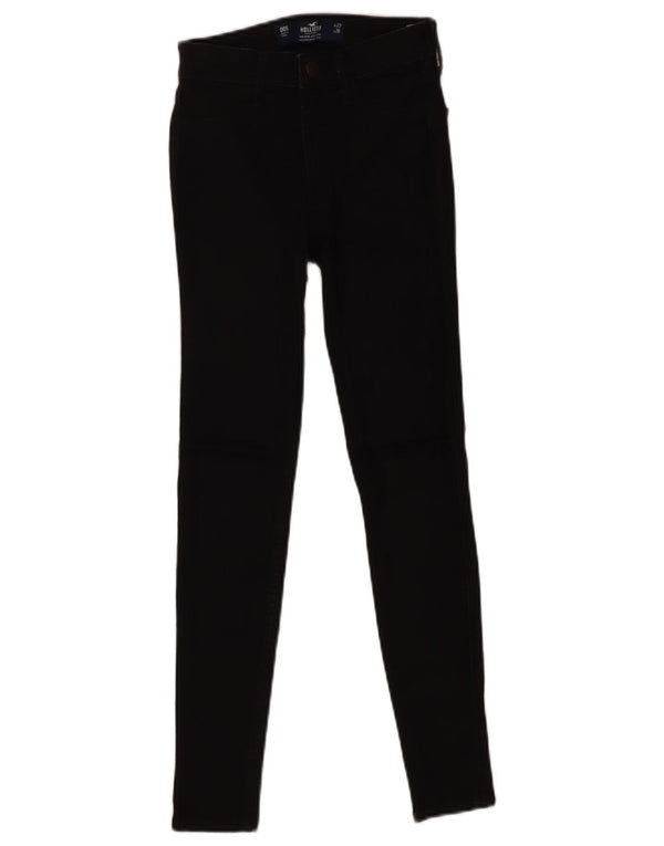 HOLLISTER Womens Mid Rise Legging Skinny Jeans US 00 2XS W23 L26 Black