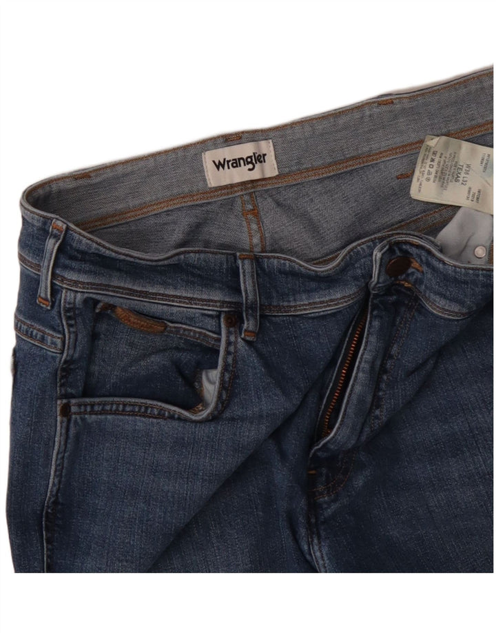 Мужские прямые джинсы WRANGLER Texas W36 L32, синий хлопок