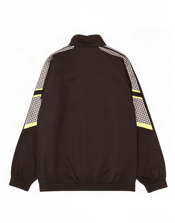 Мужской спортивный костюм Diadora UK 46 2XL, черный полиэстер с цветными блоками