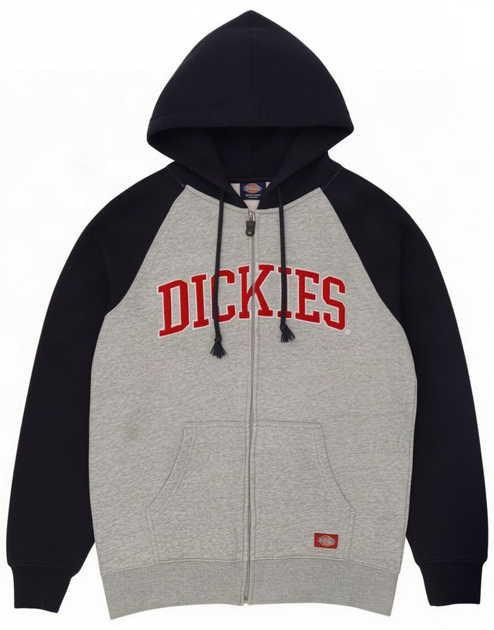 Мужской свитер с капюшоном на молнии Dickies, средний серый цветной блок
