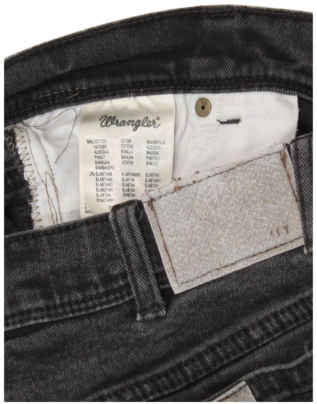 Мужские прямые джинсы Wrangler стандартного кроя W36 L32, серый хлопок