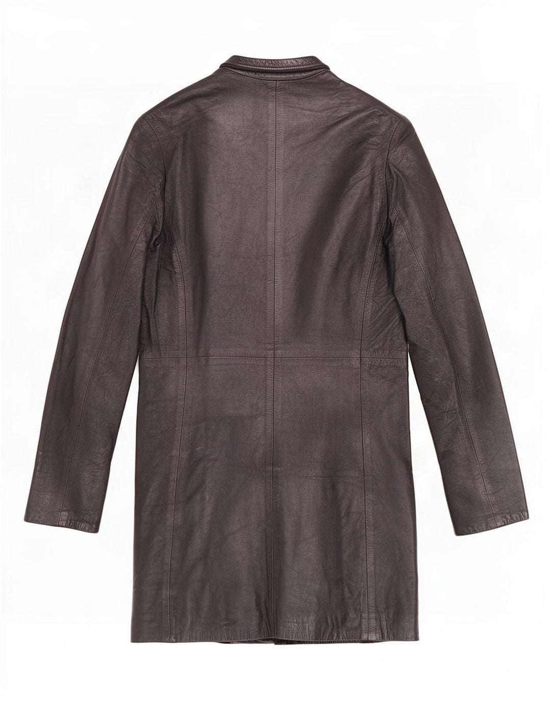 Винтажное женское кожаное пальто IT 44 Medium Black