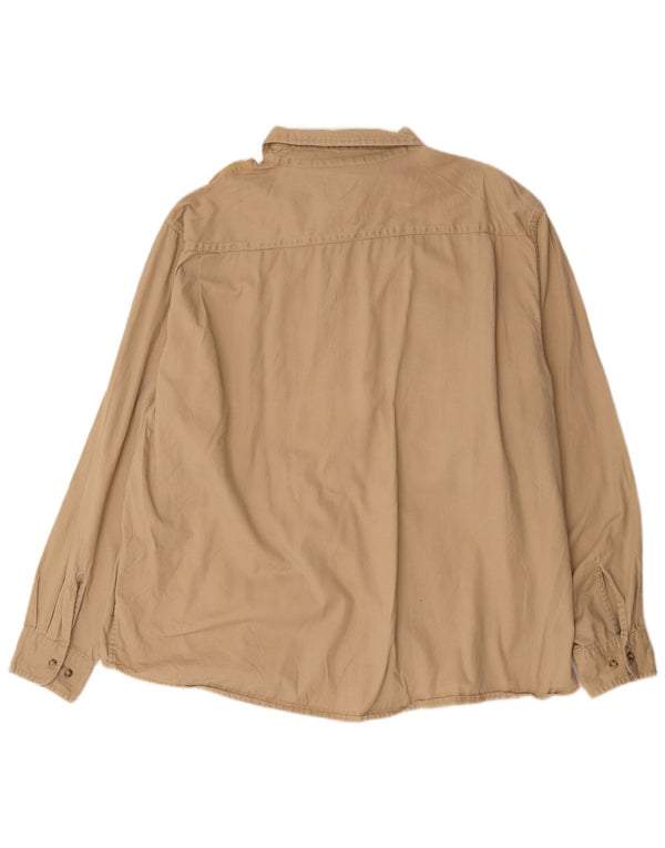 Мужская рубашка Wrangler 3XL бежевый хлопок