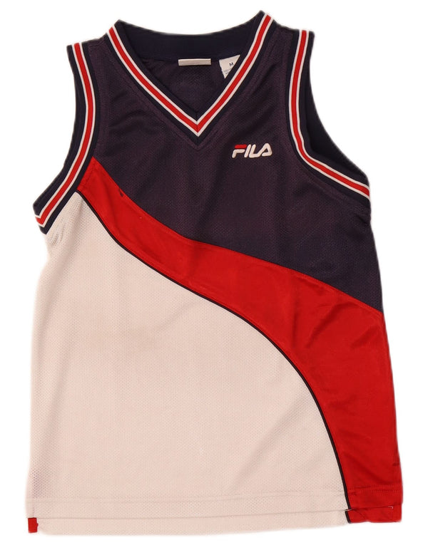 Мужской жилет Fila, средний темно-синий, полиэстер с цветными блоками