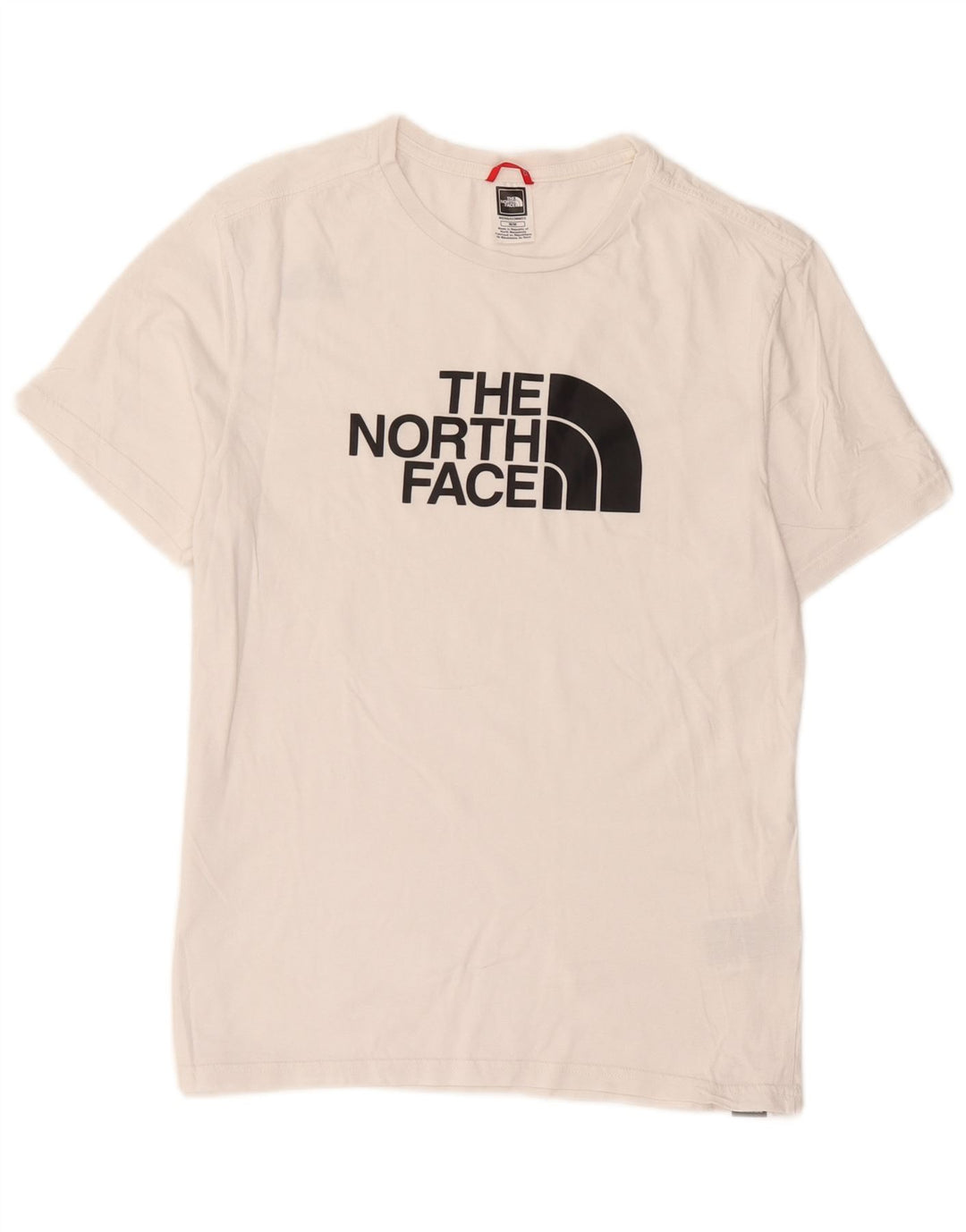 Мужская футболка с рисунком The North Face, хлопковый топ среднего размера, белый