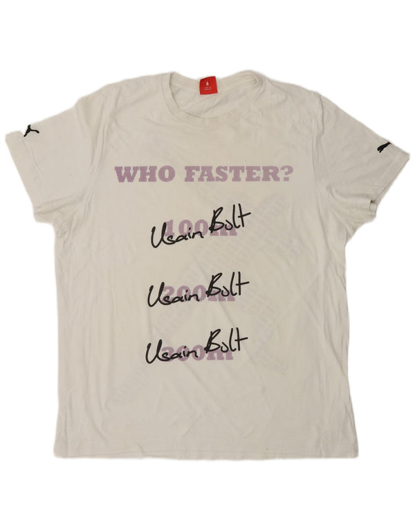 Мужская футболка с рисунком PUMA Top XL, белая