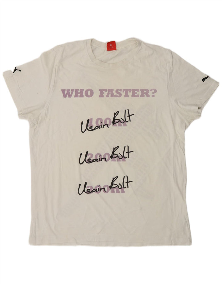 Мужская футболка с рисунком PUMA Top XL, белая