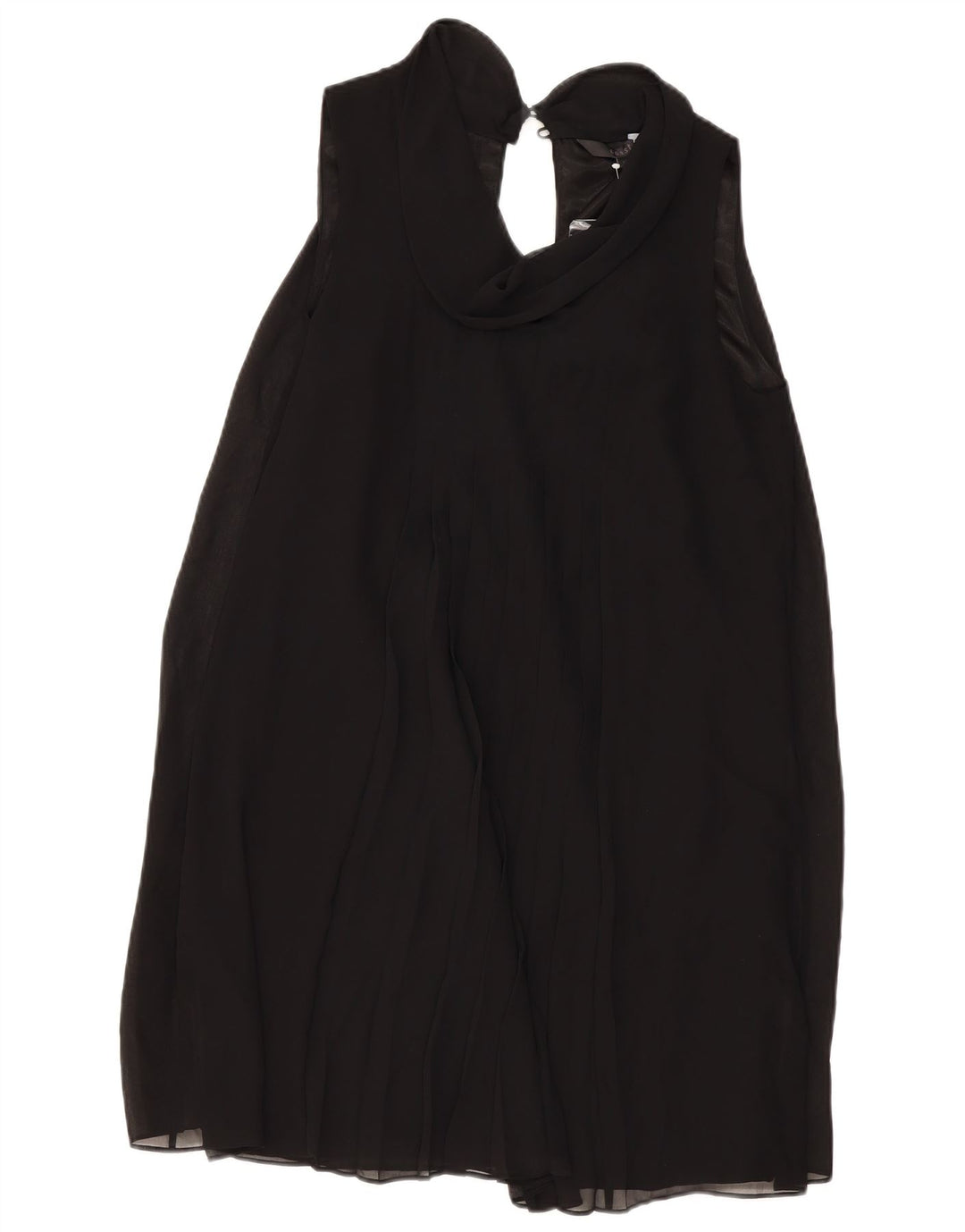 Женское платье трапеции без рукавов Coast UK 12, средний черный полиэстер