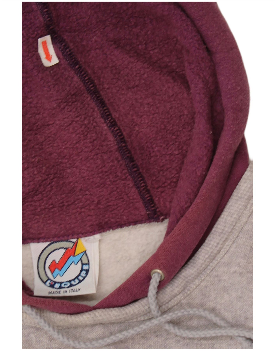 L'Equipe Женский джемпер свободного кроя с капюшоном UK 20 2XL Серый хлопок