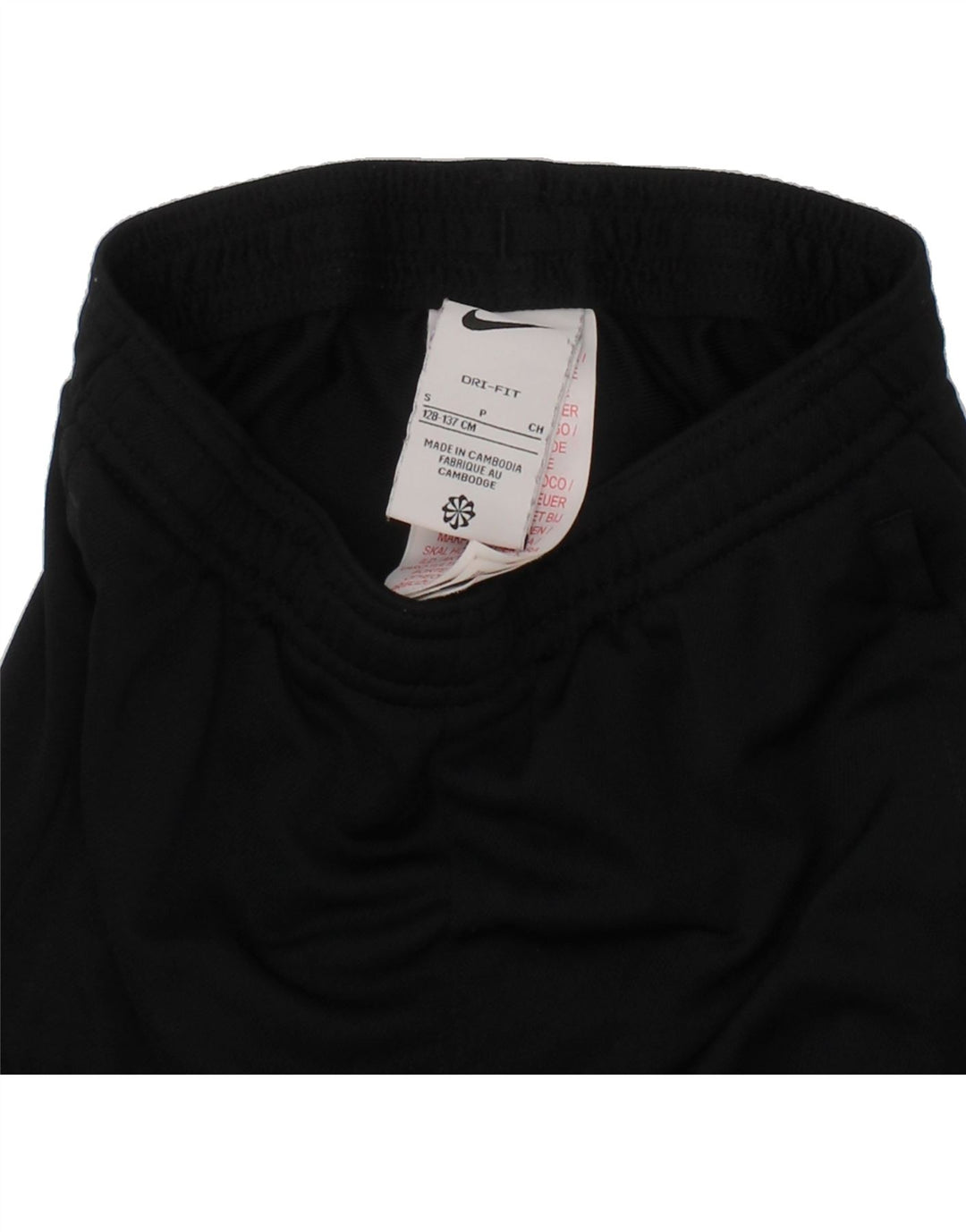NIKE Girls Dri Fit Tracksuit Trousers 8-9 Years Small Black Polyester Vintage Nike and Second-Hand Nike from Messina Hembry 