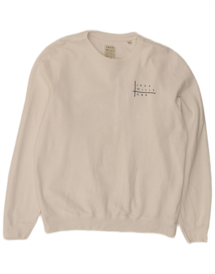 Мужской свитшот Jack Wills XL, белый хлопок