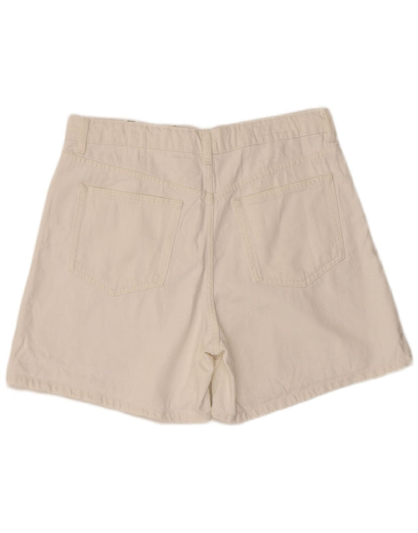 Женские джинсовые шорты Zara EU 44 XL W34, белый хлопок