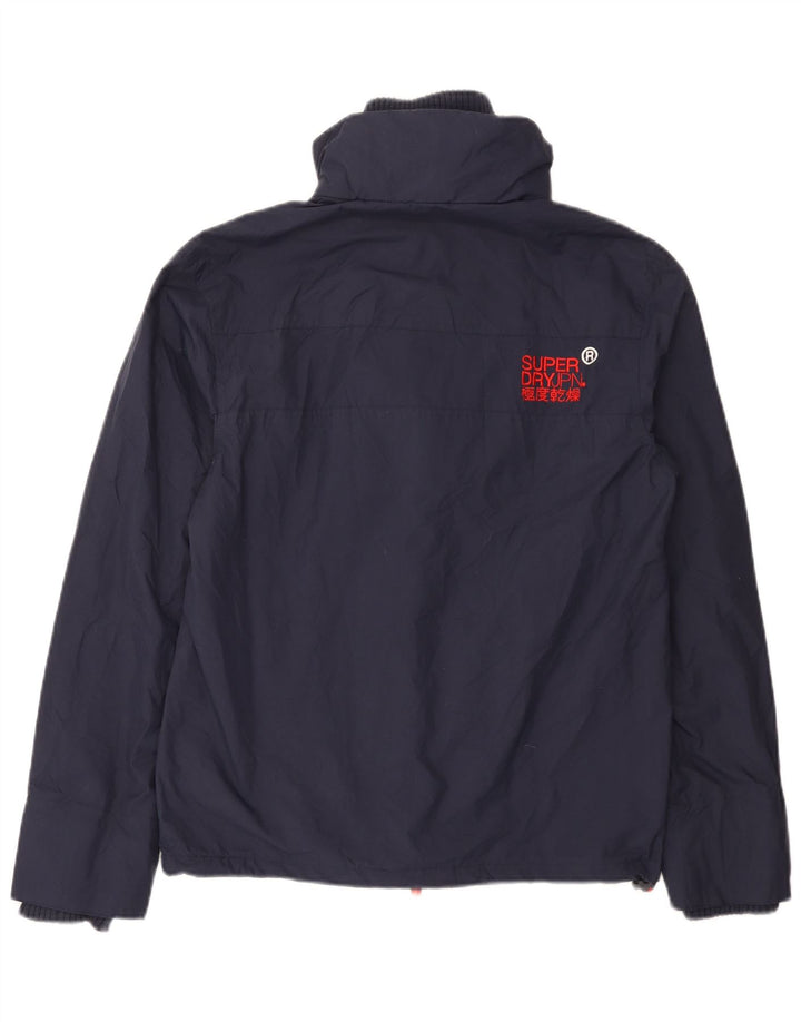 Мужская ветровка-дождевик Superdry UK 36, маленький темно-синий нейлон