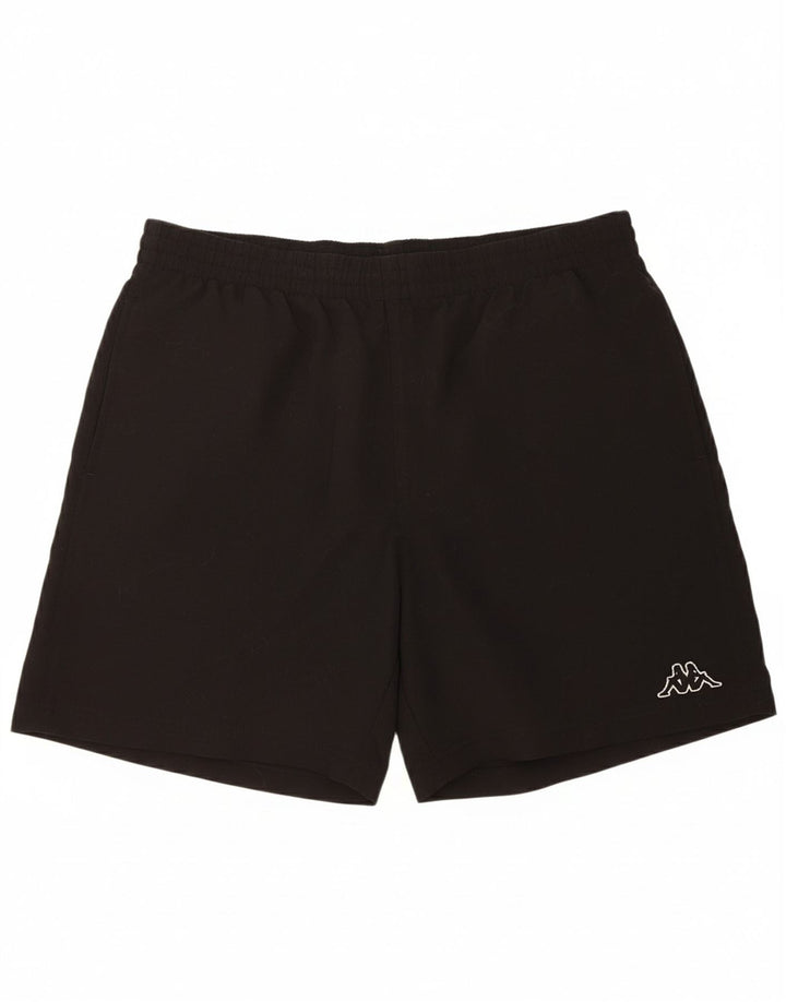 KAPPA Mens Sport Shorts Medium Black Polyester