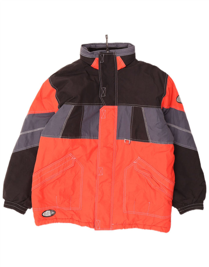 Мужская лыжная куртка Brugi UK 44 2XL Красная с цветными блоками из полиамида