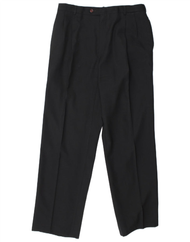 Мужские туфли Egon Von Furstenberg UK 40, большие W32 L32, черные из натуральной шерсти