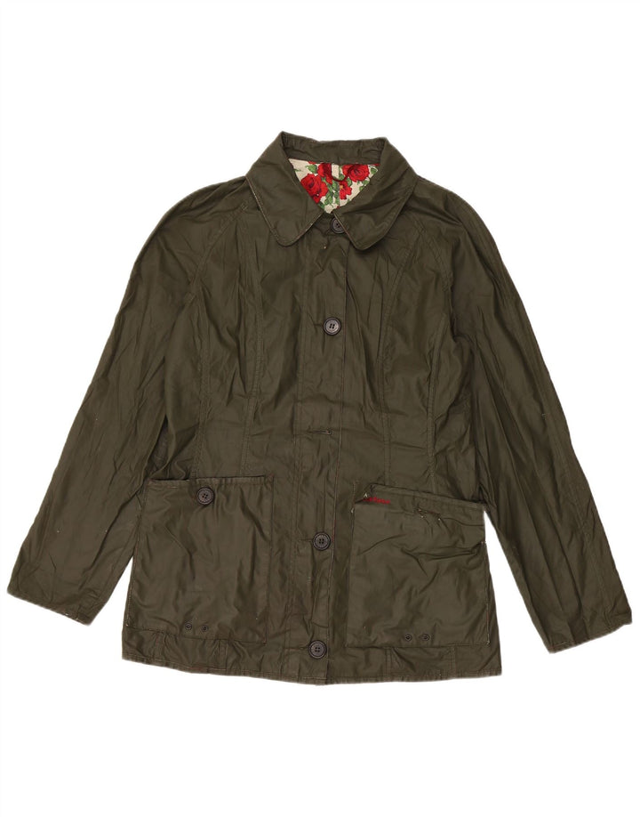 Женская куртка Barbour из вощеного хлопка UK 10, маленький цвет хаки