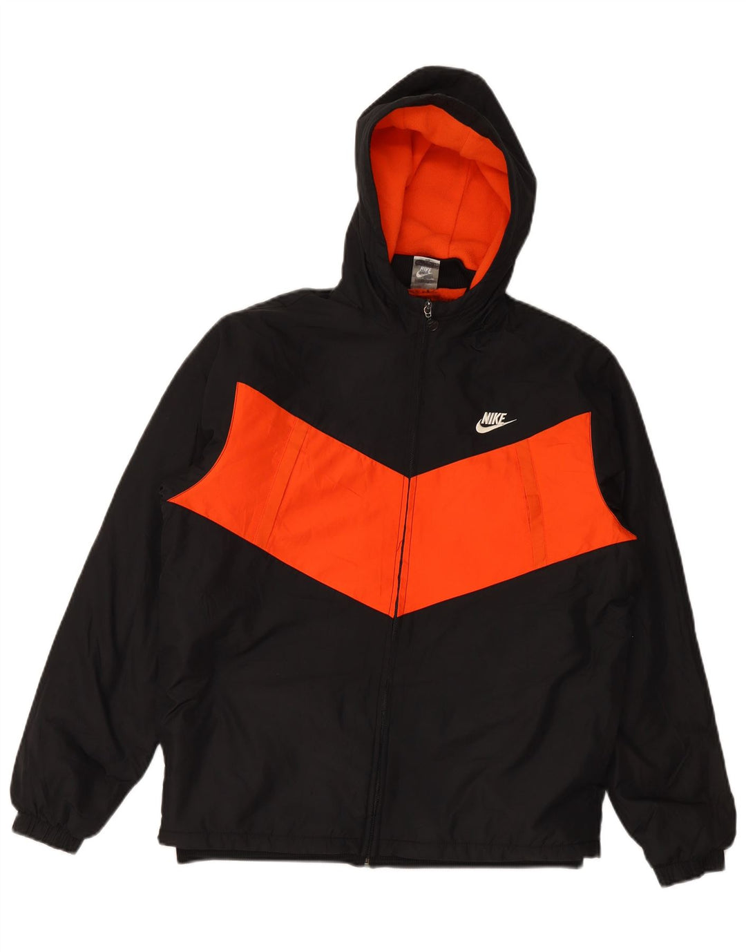 NIKE Boys Track & Field Windbreaker Jacket 15-16 Years  Black Colourblock