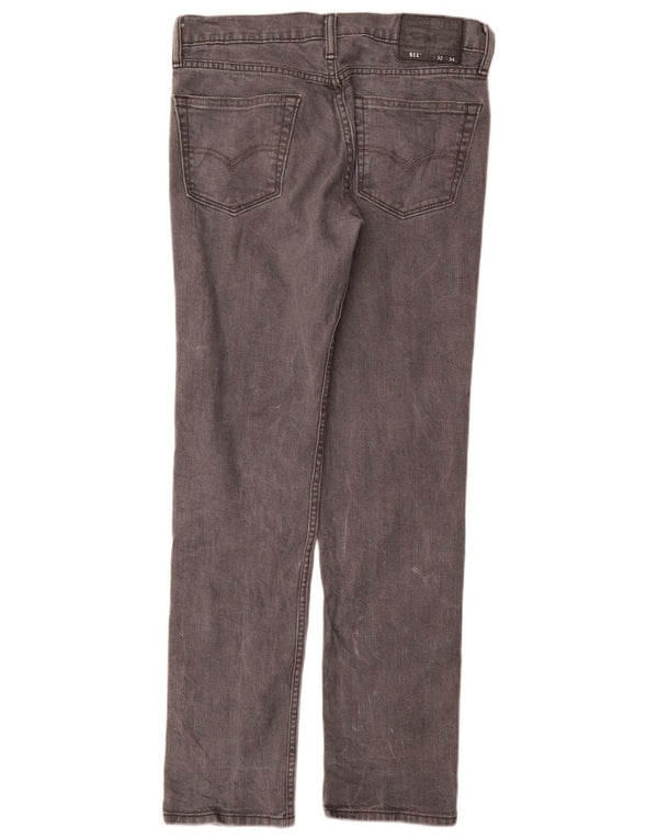 Мужские джинсы Levi's 511 Slim W32 L32 Серые хлопковые