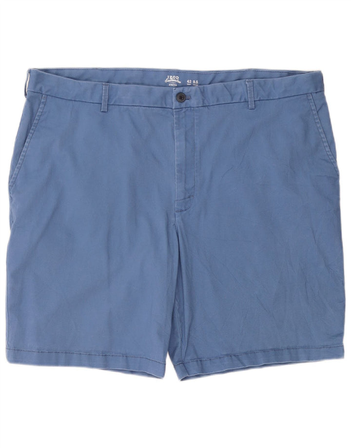 IZOD Мужские шорты чинос стрейч W42 2XL синие, хлопок