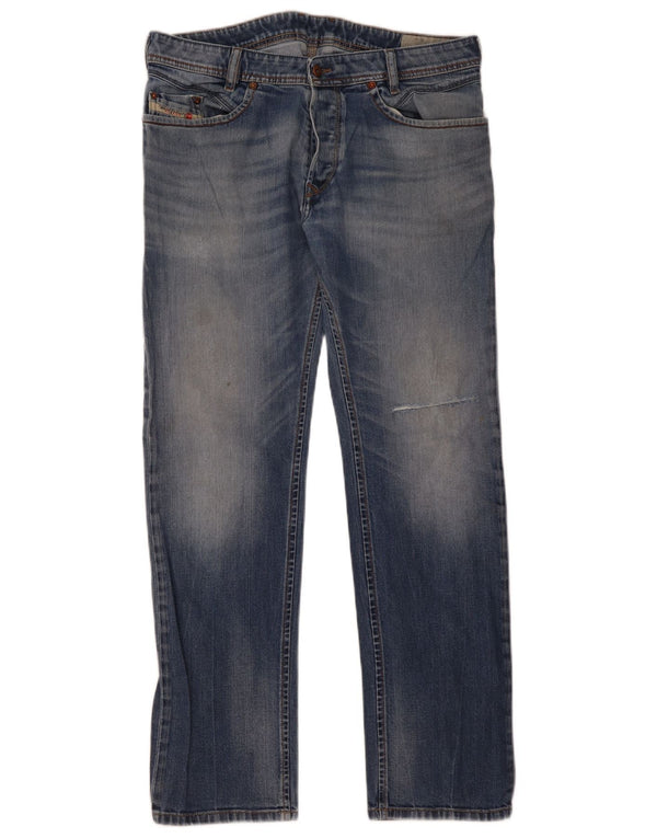 Мужские зауженные зауженные джинсы Diesel Lakop Regular W34 L32, синий хлопок