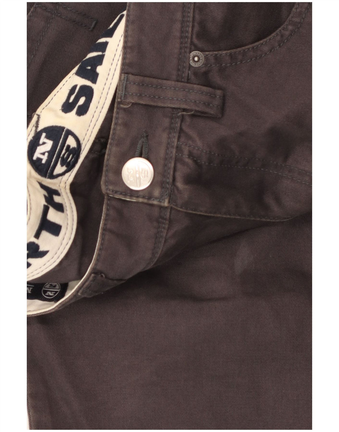 NORTH SAILS Мужские прямые повседневные брюки W32 L34 Серые хлопковые