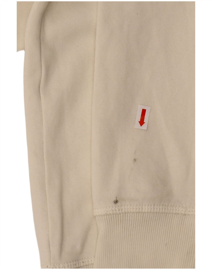 Женский джемпер с капюшоном CHAMPION UK 14, средний белый хлопок, белый