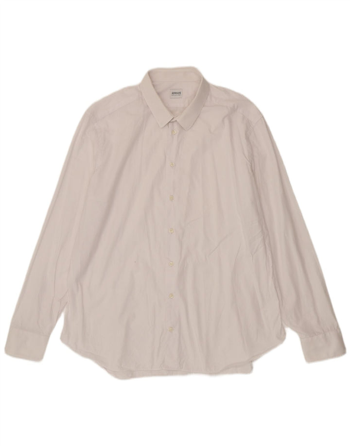 Мужская рубашка Armani Collezioni размер 45 18 2XL белая