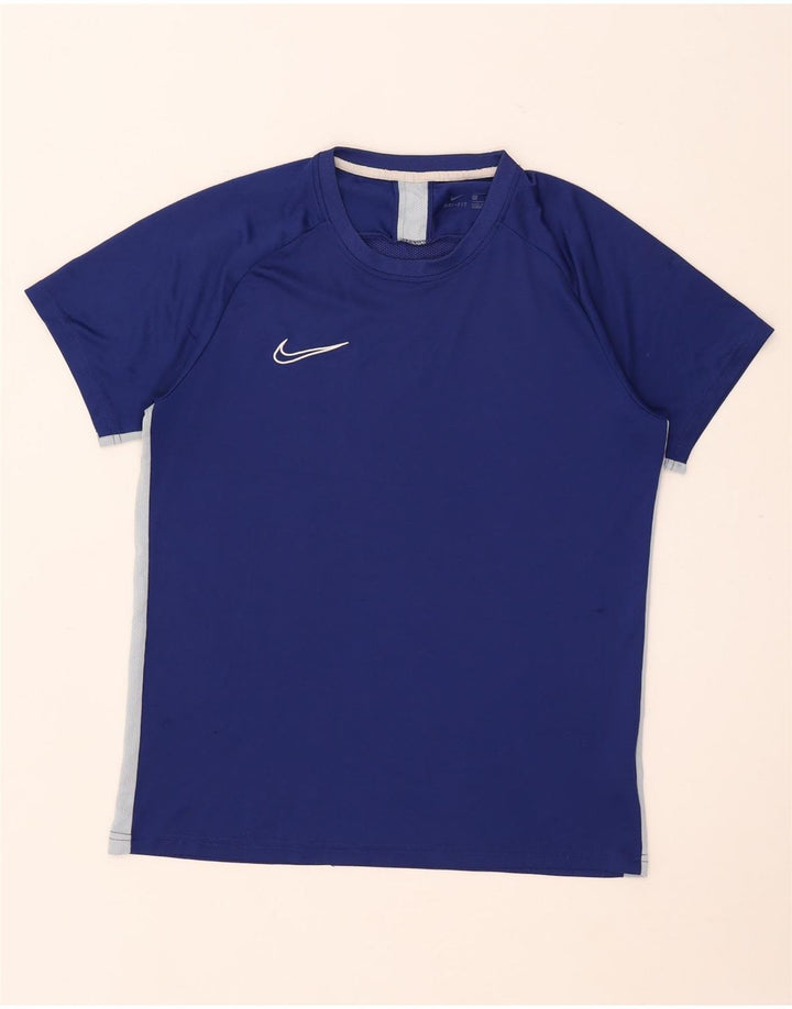 Мужская футболка Nike Dri Fit, большой синий полиэстер с цветными блоками
