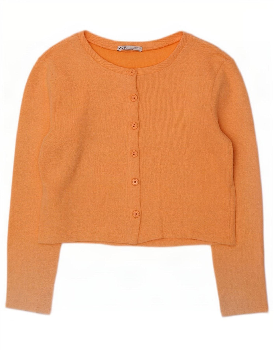 Женский укороченный кардиган Zara UK 12, средний оранжевый