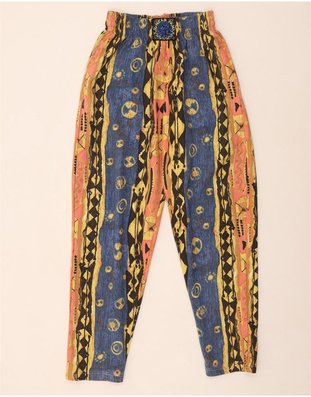 Женские брюки с высокой талией Uncle Sam, маленькие W27 L29, разноцветный хлопок