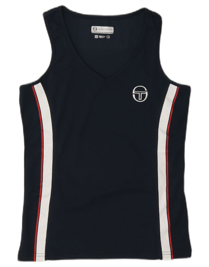 Женский жилет Sergio Tacchini UK 6 XS, темно-синий, полиэстер с цветными блоками
