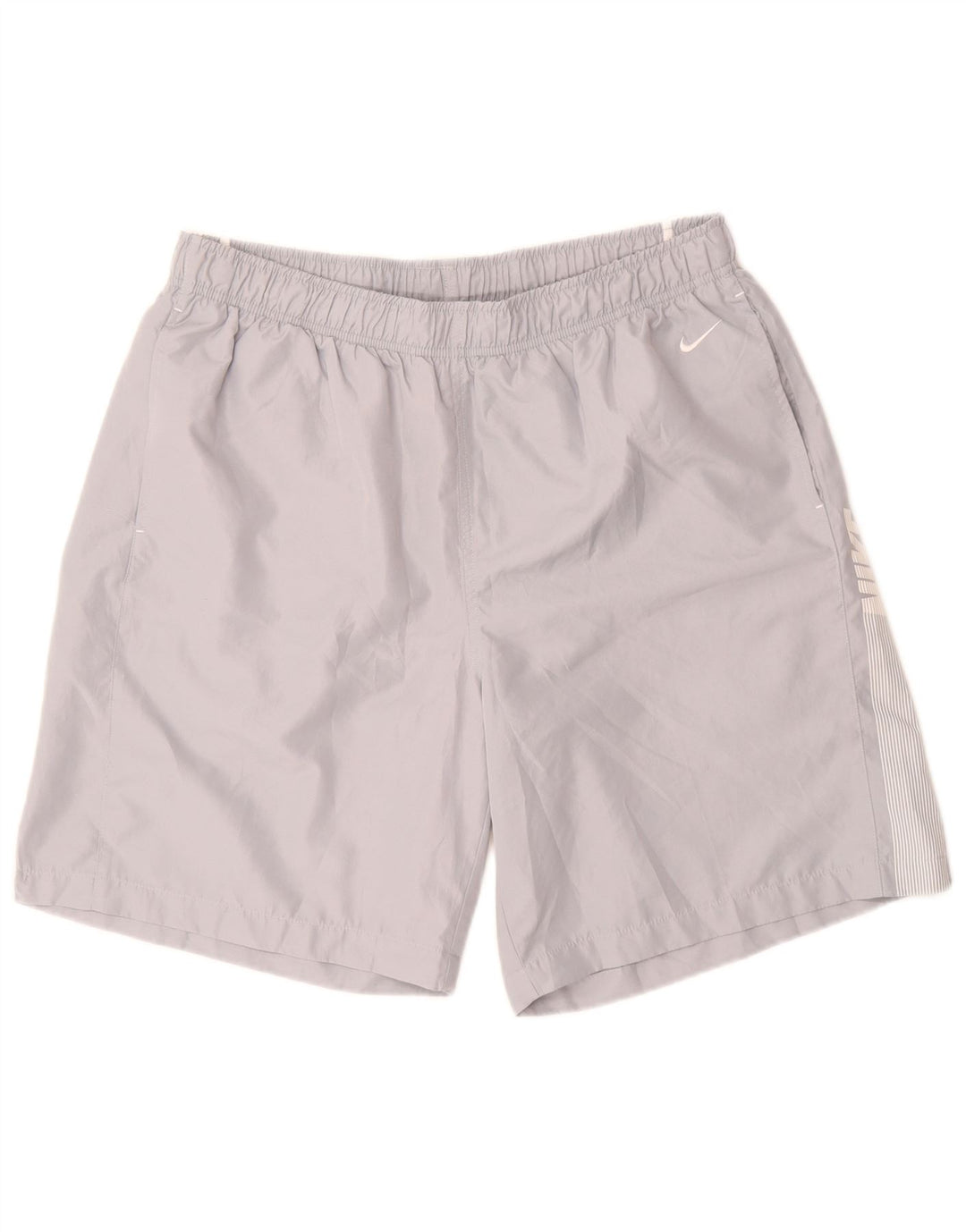 Мужские спортивные шорты с рисунком Nike XL, серые в тонкую полоску из полиэстера