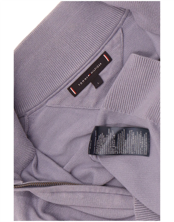 Мужской кардиган Tommy Hilfiger, большой синий хлопковый свитер