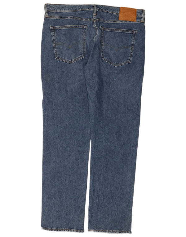 Мужские прямые джинсы Levi's 514 W36 L32 синие, хлопок