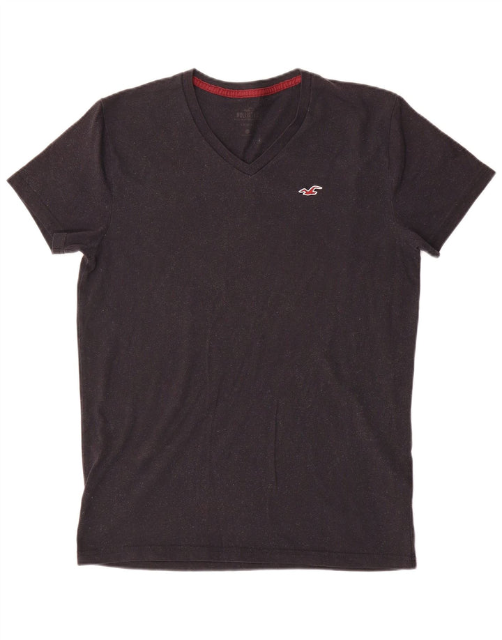 Мужская футболка Hollister Top среднего серого цвета из хлопка