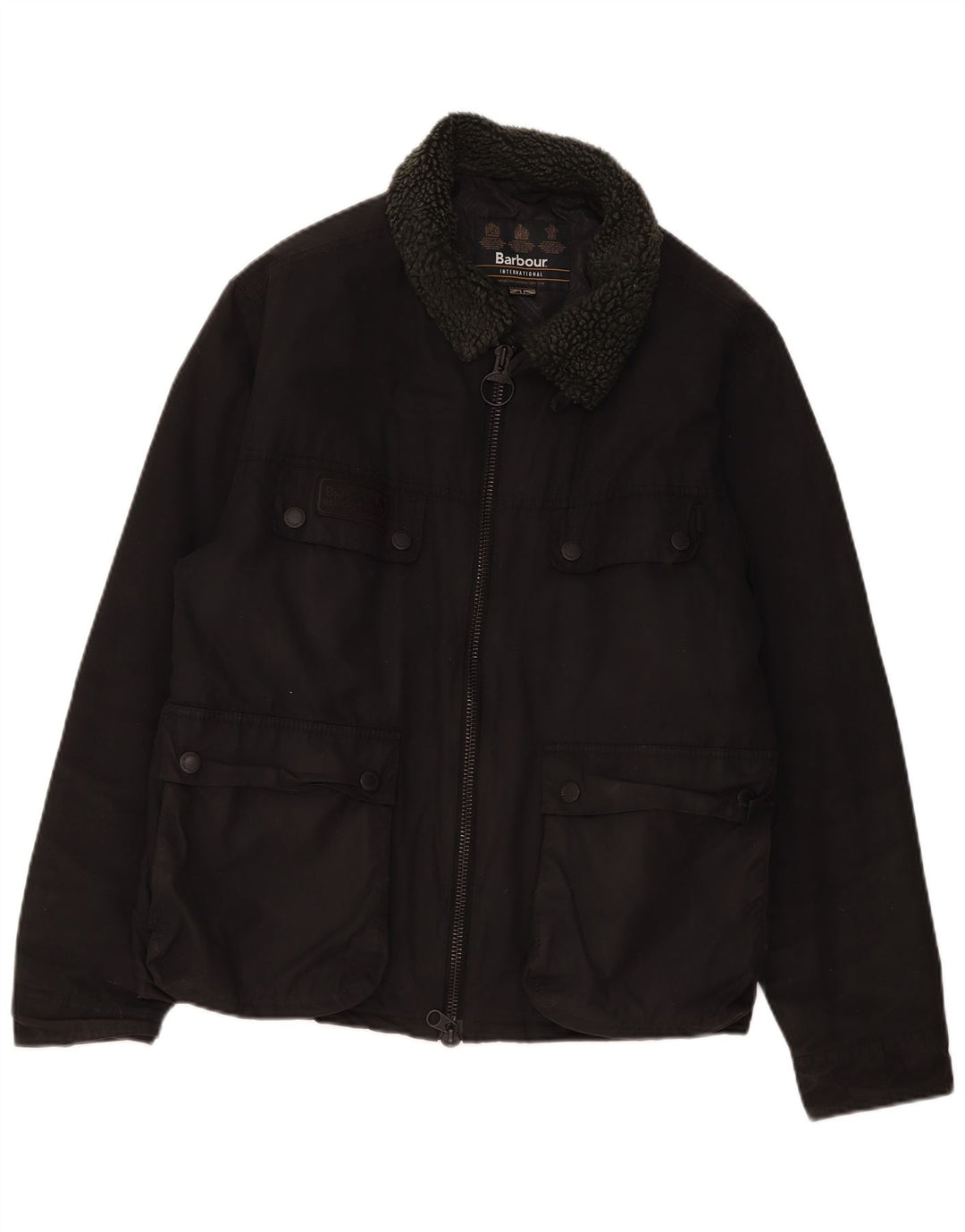 Мужская куртка Barbour из шерпа UK 44 2XL, черный хлопок