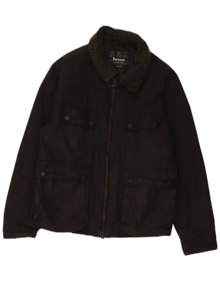 Мужская куртка Barbour из шерпа UK 44 2XL, черный хлопок