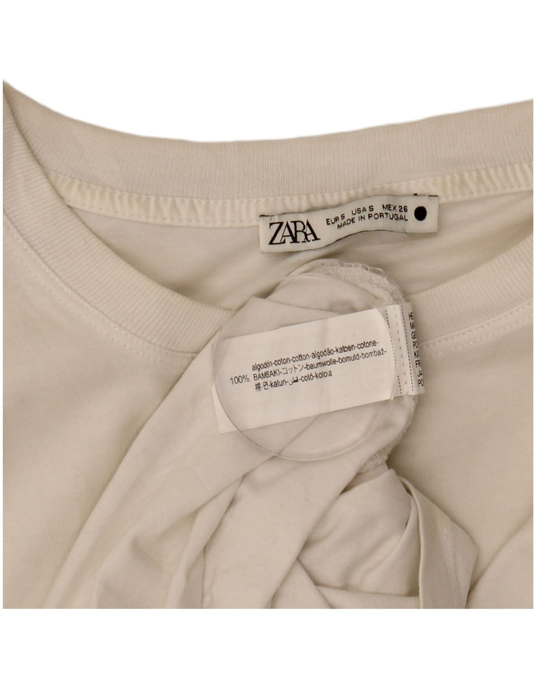Женский жилет Zara UK 10, маленький белый хлопок