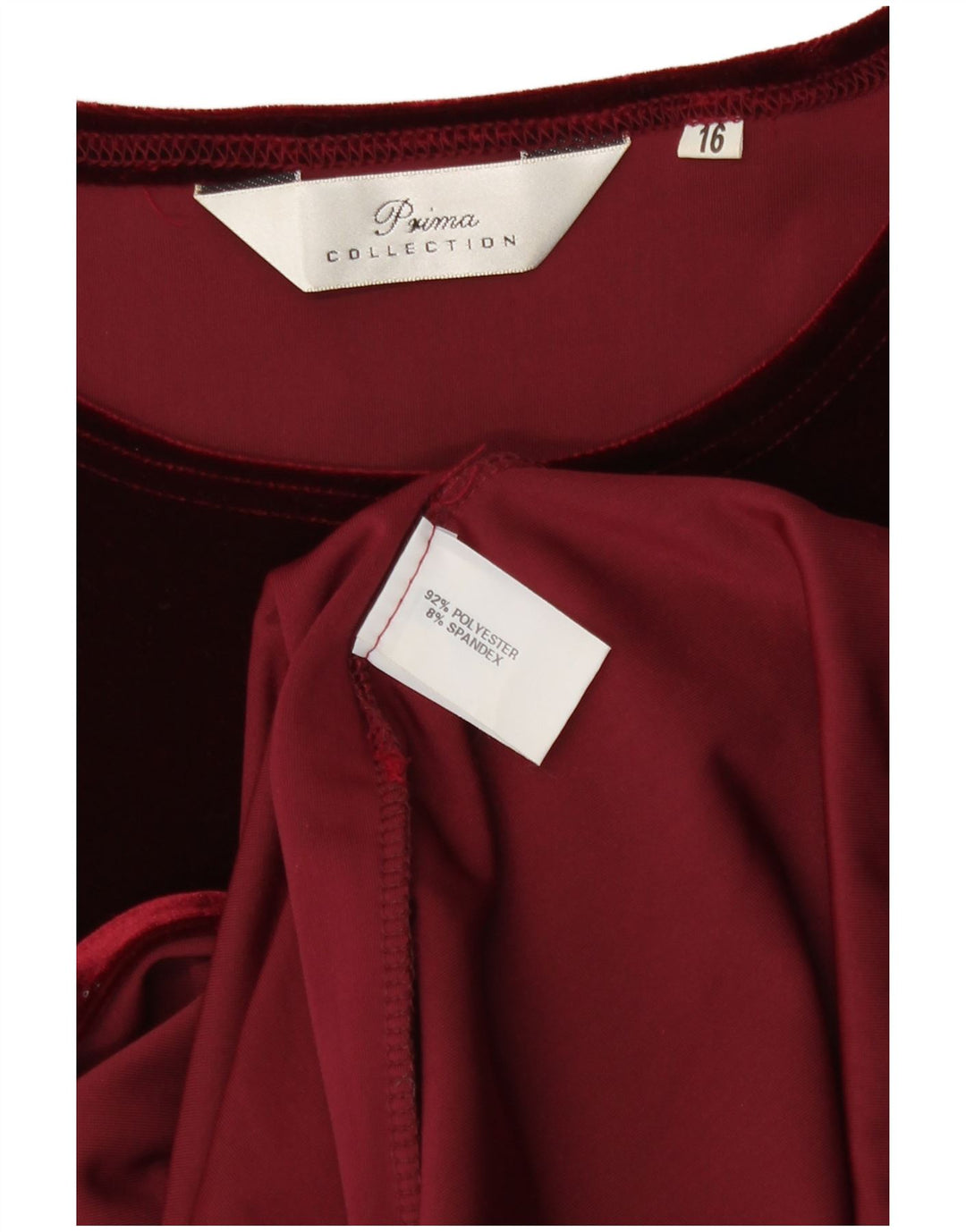 Винтажное женское велюровое платье макси UK 16, большой бордовый полиэстер