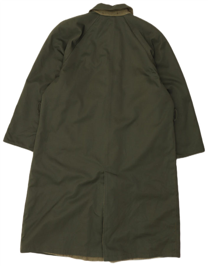Винтажное женское двустороннее пальто EU 44 XL, полиэстер цвета хаки