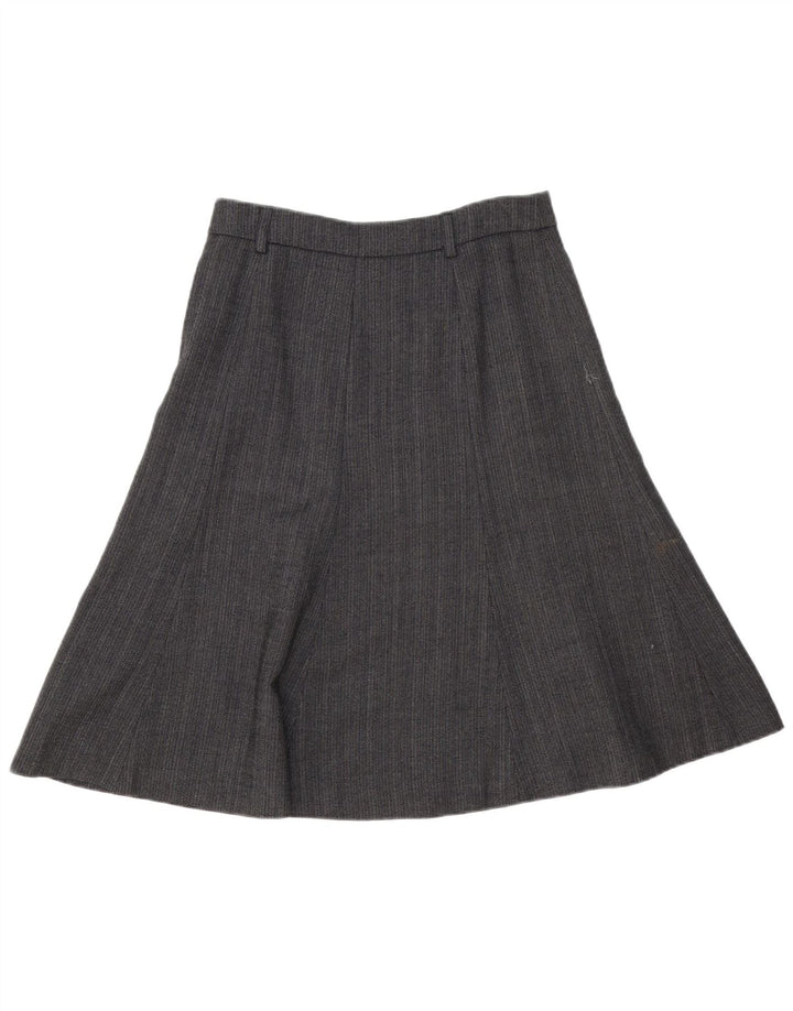 Женская юбка трапециевидного силуэта J. Crew, США 2, XS W28, серая, с рисунком «елочка», шерсть