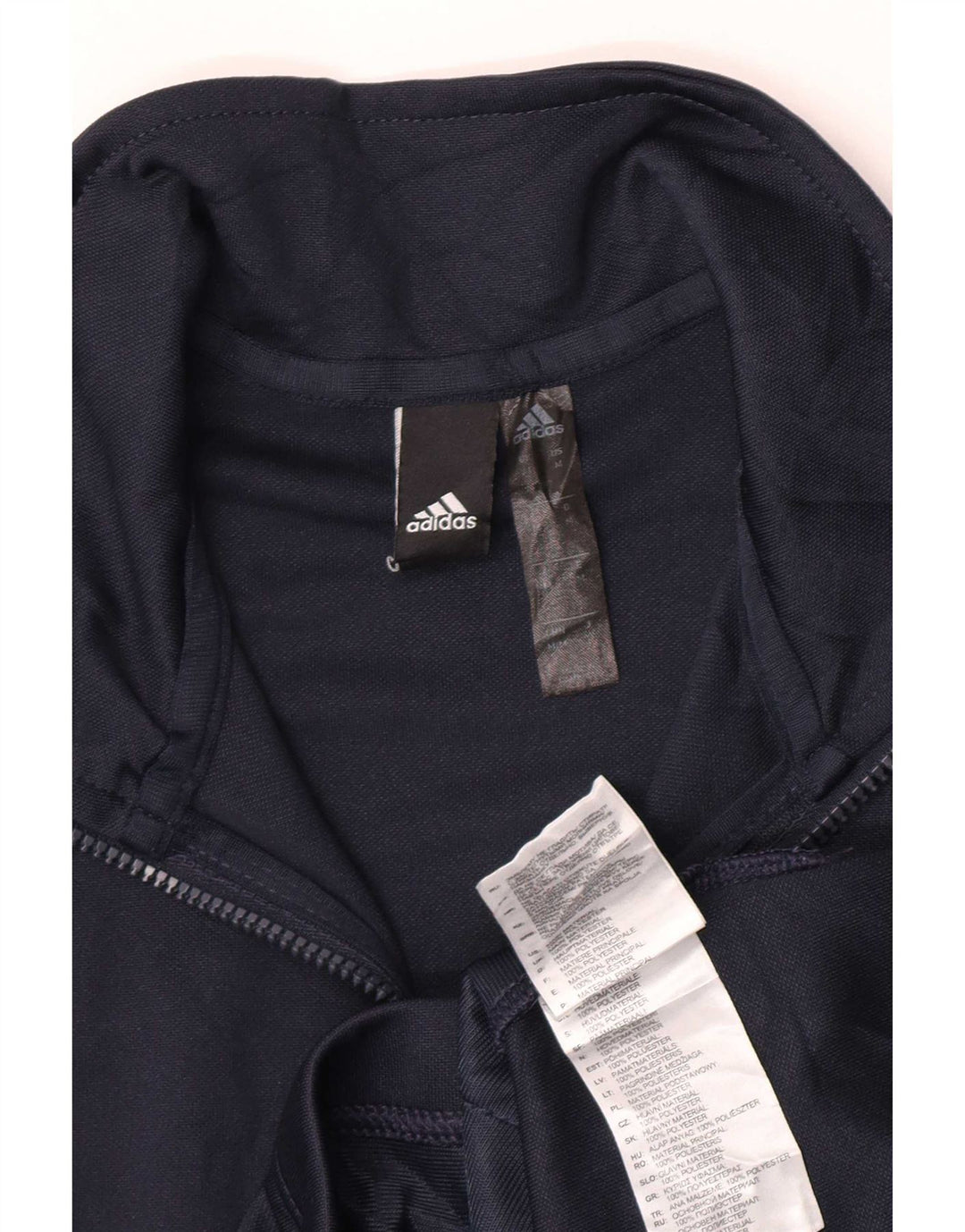 Мужской спортивный костюм Adidas, верхняя куртка, средний темно-синий, полиэстер