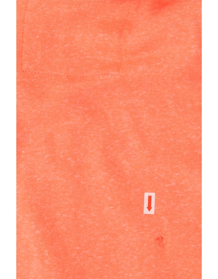 Женский свитер с капюшоном на молнии с графическим рисунком SUPERDRY UK 10, маленький оранжевый в крапинку