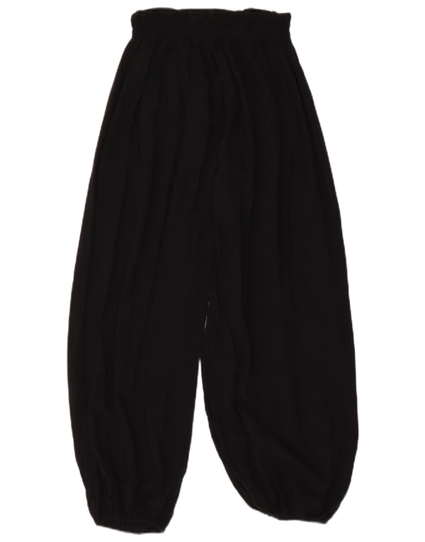 Женские брюки-шаровары Marks & Spencer UK 10, маленькие W26 L26, черные, вискоза