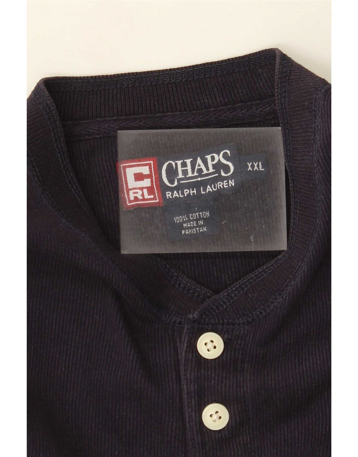 Мужской топ Chaps с длинным рукавом 2XL, темно-синий, хлопок