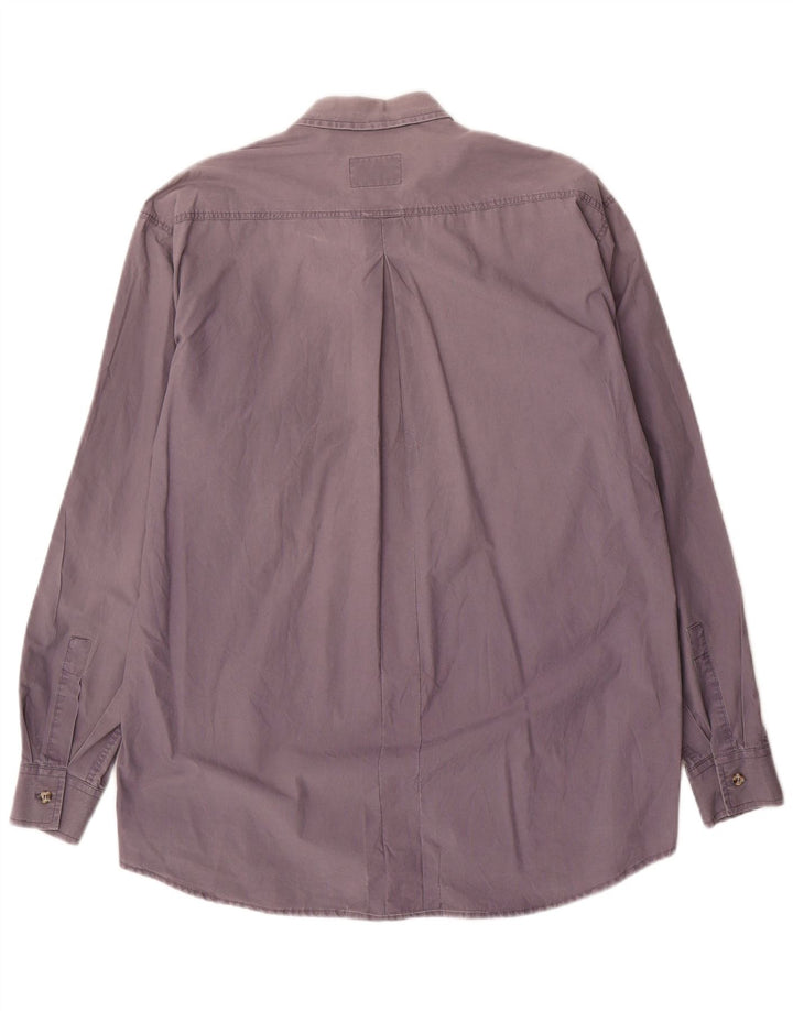 Мужская рубашка Levi's из хлопка среднего фиолетового цвета