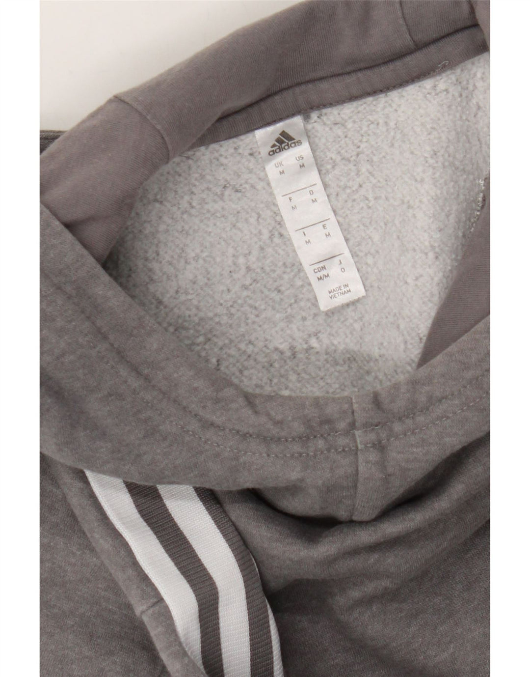 ADIDAS Mens Hoodie Jumper Medium Grey Cotton Vintage Adidas and Second-Hand Adidas from Messina Hembry 
