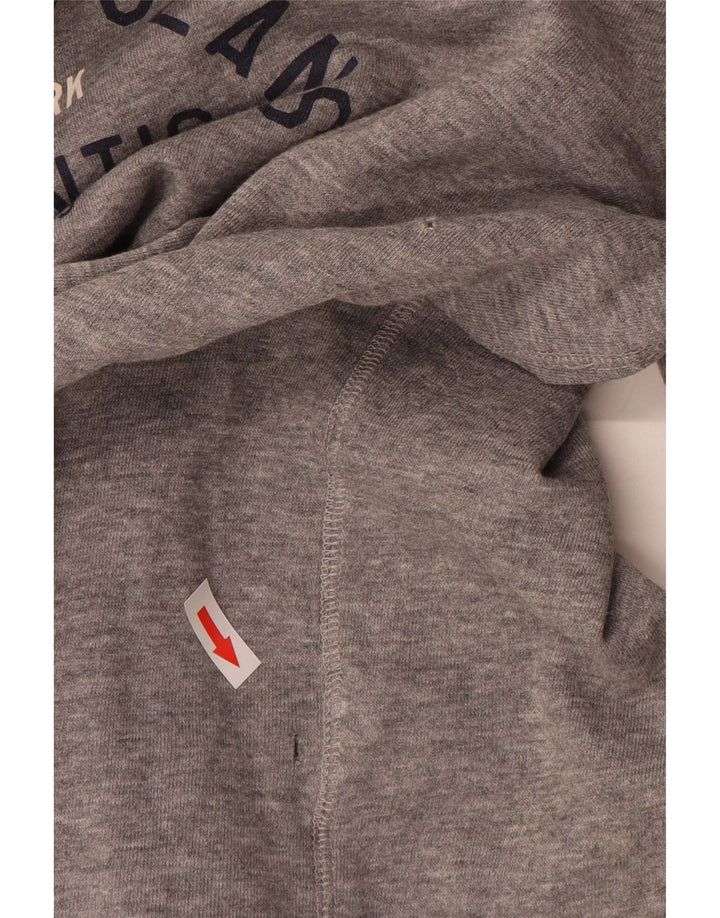 Мужской джемпер с капюшоном с рисунком Levi's, хлопковый средний серый цвет